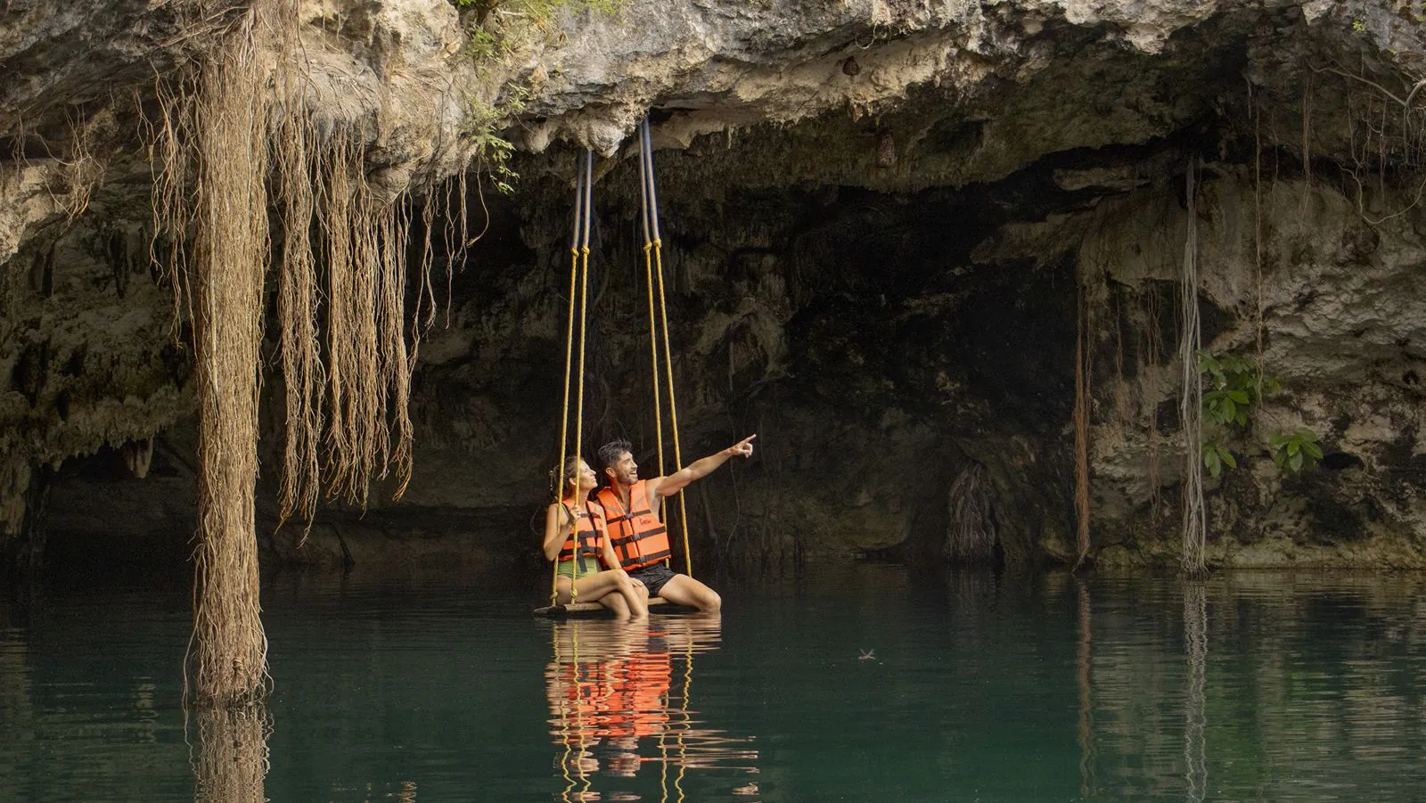 Cobá and a cenote